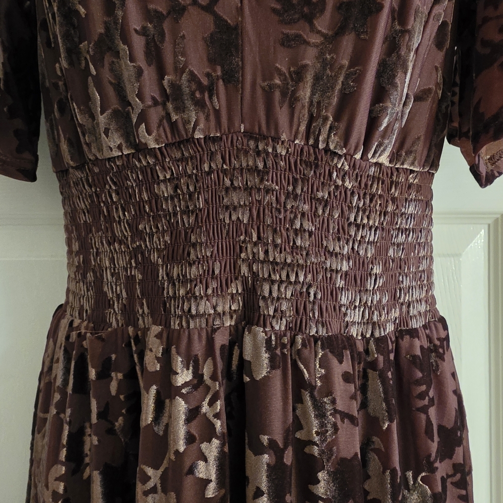 Baltic Born Veronica Velvet Maxi Dress- L - Picture 5 of 16